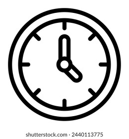 Clock user interface icon illustration
