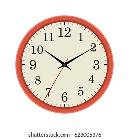 Clock Time Icon On White Background Stock Vector (Royalty Free) 1881316768