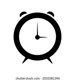 diseño de vector de reloj, ilustración plana de alarma