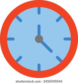 Clock Vector Flat Icon Design Vector Flat Icon Design