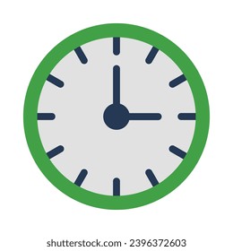 Clock Vector Flat Icon For Personal And Commercial Use.
