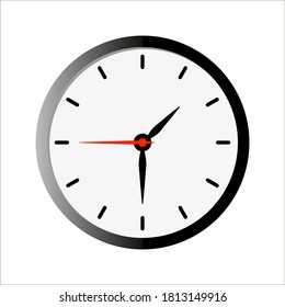 clock vector flat illustration isolated on white background eps 10