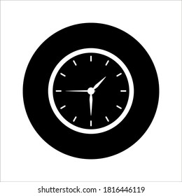 clock vector flat illustration isolated on background eps 10