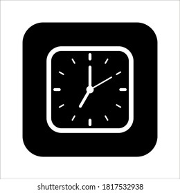 clock vector flat illustration isolated on background eps 10