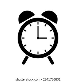 clock vector format, black and white, for clock logo icon design, app. vector illustration
