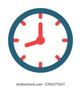 Clock Vector Glyph Two Color Icons For Personal And Commercial Use.
