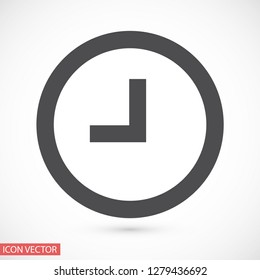 clock vector icon 10 eps