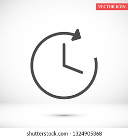 clock vector icon 10 eps