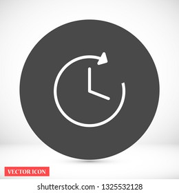 clock vector icon 10 eps