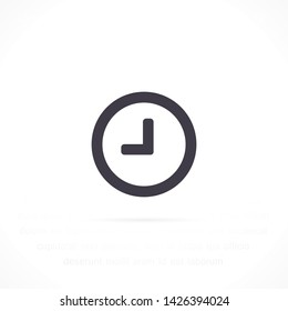 clock vector icon 10 eps , Lorem ipsum Flat design