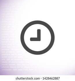 clock vector icon 10 eps , Lorem ipsum Flat design