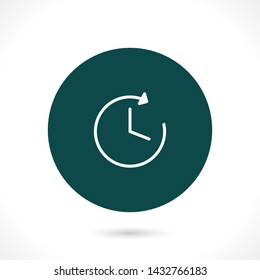 clock vector icon 10 eps , Lorem ipsum Flat design