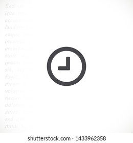 clock vector icon 10 eps , Lorem ipsum Flat design