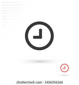 clock vector icon 10 eps , Lorem ipsum Flat design