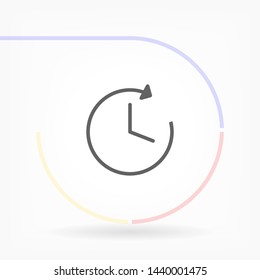 clock vector icon 10 eps , Lorem ipsum Flat design