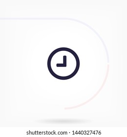 clock vector icon 10 eps , Lorem ipsum Flat design