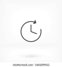 clock vector icon 10 eps , Lorem ipsum Flat design