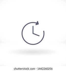 clock vector icon 10 eps , Lorem ipsum Flat design