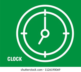 CLOCK VECTOR ICON