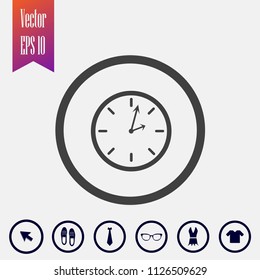 Clock vector icon