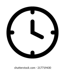 Clock vector icon