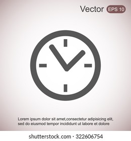 Clock vector icon