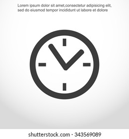 Clock vector icon