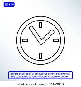 Clock vector icon