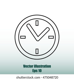 Clock vector icon