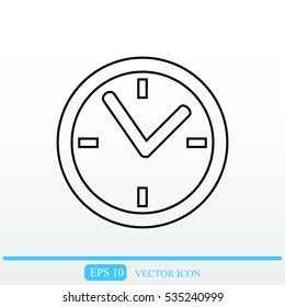 Clock vector icon