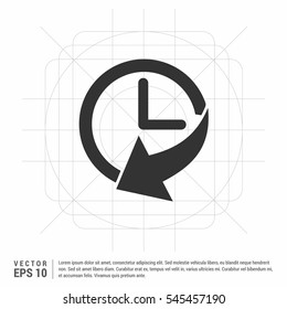 Clock vector icon

