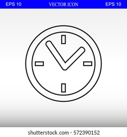 Clock vector icon