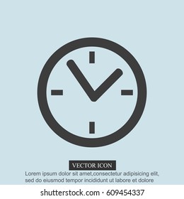 Clock vector icon