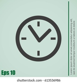 Clock vector icon