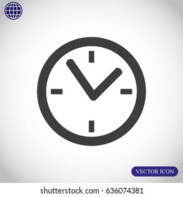Clock vector icon