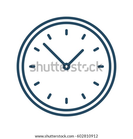 Clock vector icon