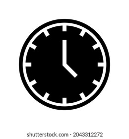 Clock vector icon for apps and web sites