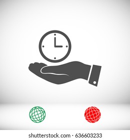 clock vector icon, vector best flat icon, EPS