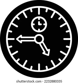 Clock vector icon. Can be used for printing, mobile and web applications.