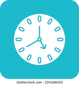 Clock vector icon. Can be used for printing, mobile and web applications.