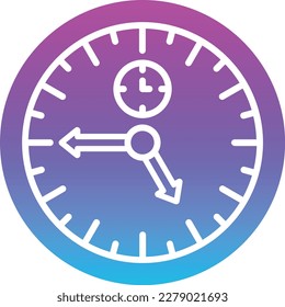 Clock vector icon. Can be used for printing, mobile and web applications.