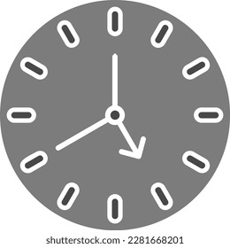 Icono de vector de reloj. Se puede usar para imprimir, móviles y aplicaciones web.
