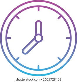 Clock vector icon. Can be used for printing, mobile and web applications.
