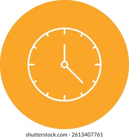 Clock vector icon. Can be used for printing, mobile and web applications.