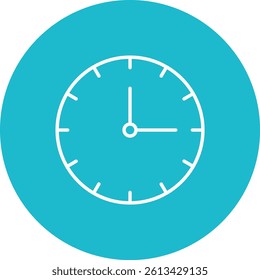 Clock vector icon. Can be used for printing, mobile and web applications.