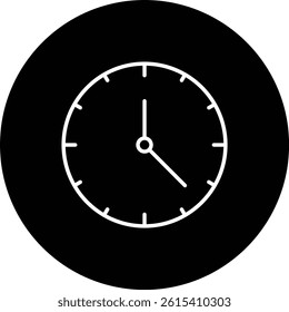 Clock vector icon. Can be used for printing, mobile and web applications.
