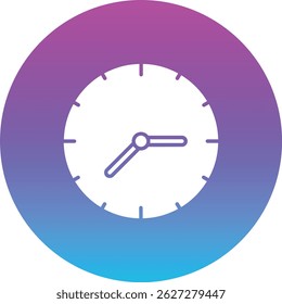 Clock vector icon. Can be used for printing, mobile and web applications.