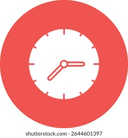 Clock vector icon. Can be used for printing, mobile and web applications.
