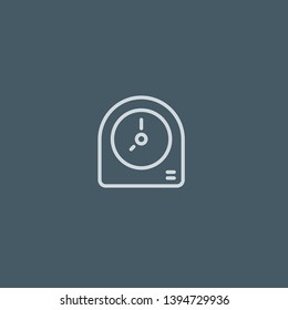 Clock vector icon. Clock concept stroke symbol design. Thin graphic elements vector illustration, outline pattern for your web site design, logo, UI. EPS 10.