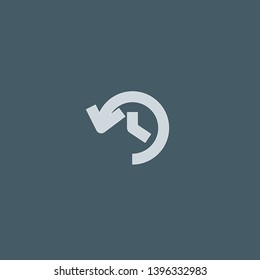 Clock vector icon. Clock concept stroke symbol design. Thin graphic elements vector illustration, outline pattern for your web site design, logo, UI. EPS 10.